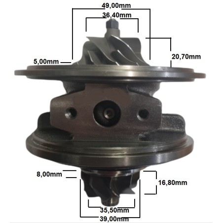Miez Turbina BMW 116d, 118d, 316d, 318d și Mini 2.0 D - Cod 8512379, 11658512379